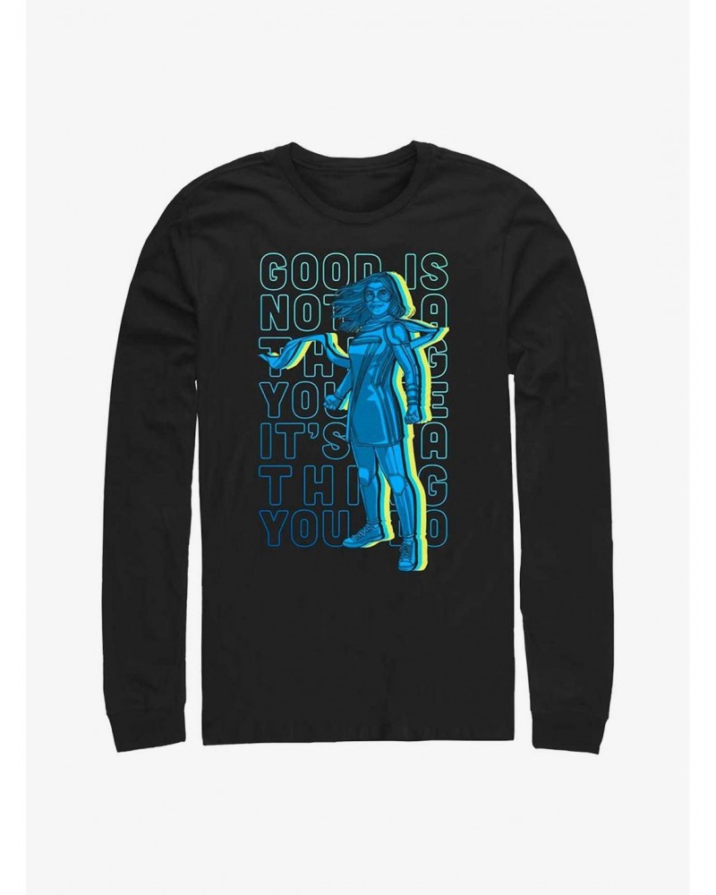 Marvel Ms. Marvel Do Good Stack Long-Sleeve T-Shirt $10.79 T-Shirts