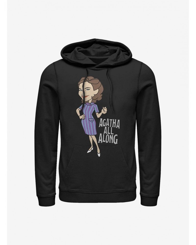 Marvel WandaVision Agatha All Along Hoodie $15.80 Hoodies