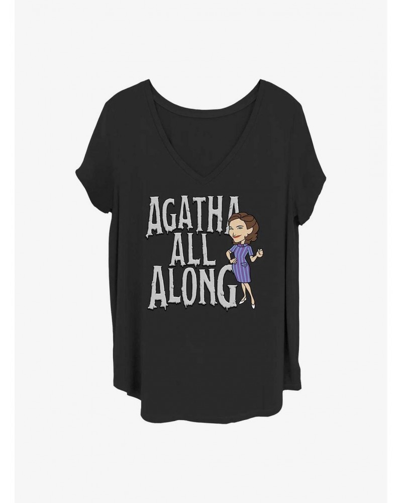 Marvel WandaVision Agatha Girls T-Shirt Plus Size $9.94 T-Shirts
