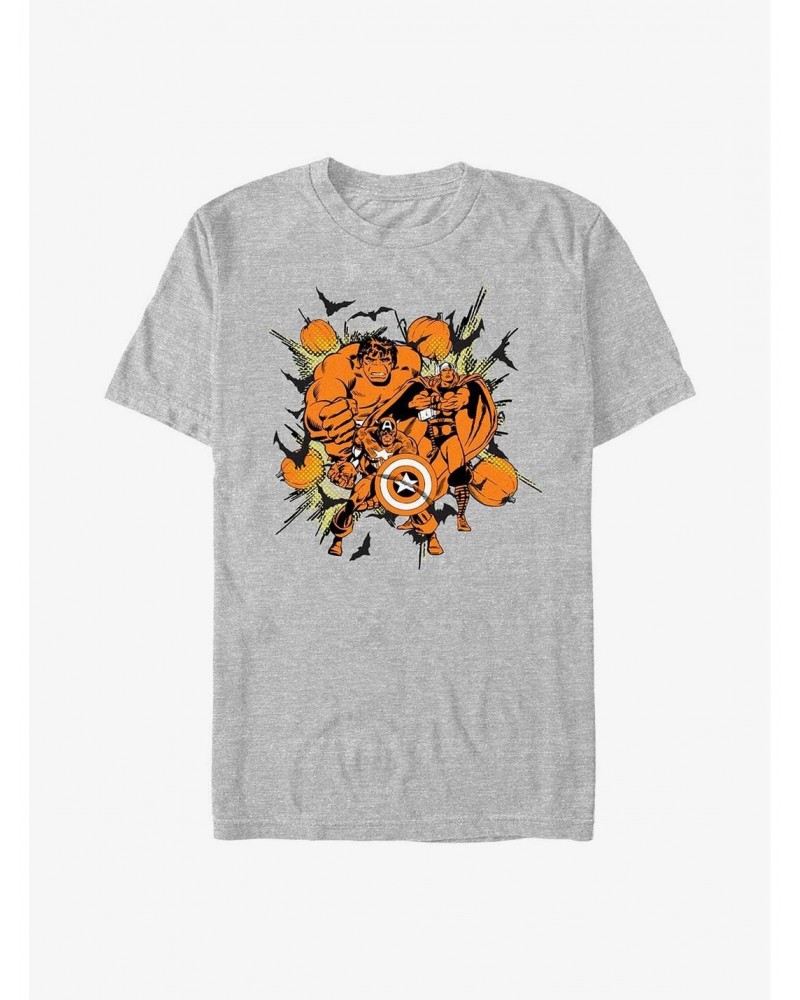 Marvel Captain America, Hulk & Thor Pumpkins T-Shirt $8.99 T-Shirts