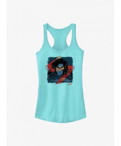 Marvel Ms. Marvel Portrait Girls Tank $6.57 Tanks