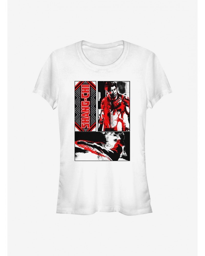 Marvel Shang-Chi And The Legend Of The Ten Rings Panels Girls T-Shirt $6.97 T-Shirts