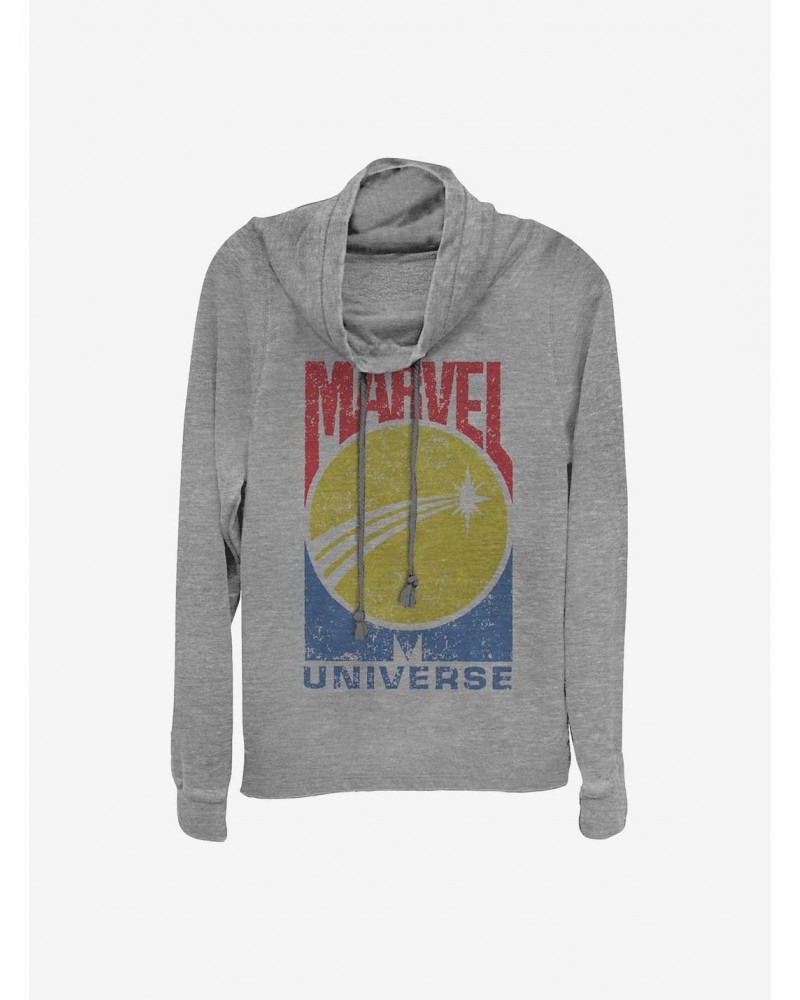 Marvel Logo Cowlneck Long-Sleeve Girls Top $11.85 Tops