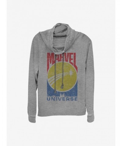 Marvel Logo Cowlneck Long-Sleeve Girls Top $11.85 Tops