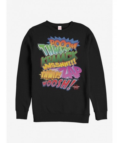 Marvel Spider-Man: Into The Spider-Verse Sound Effects Sweatshirt $10.92 Sweatshirts