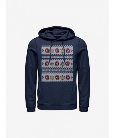 Marvel Deadpool Christmas Sweater Hoodie $11.14 Hoodies