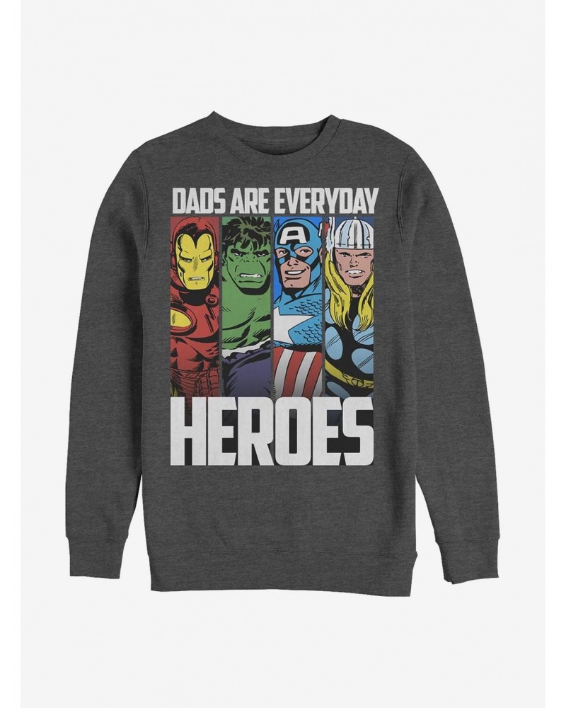 Marvel Avengers Everyday Hero Dad Crew Sweatshirt $10.63 Sweatshirts