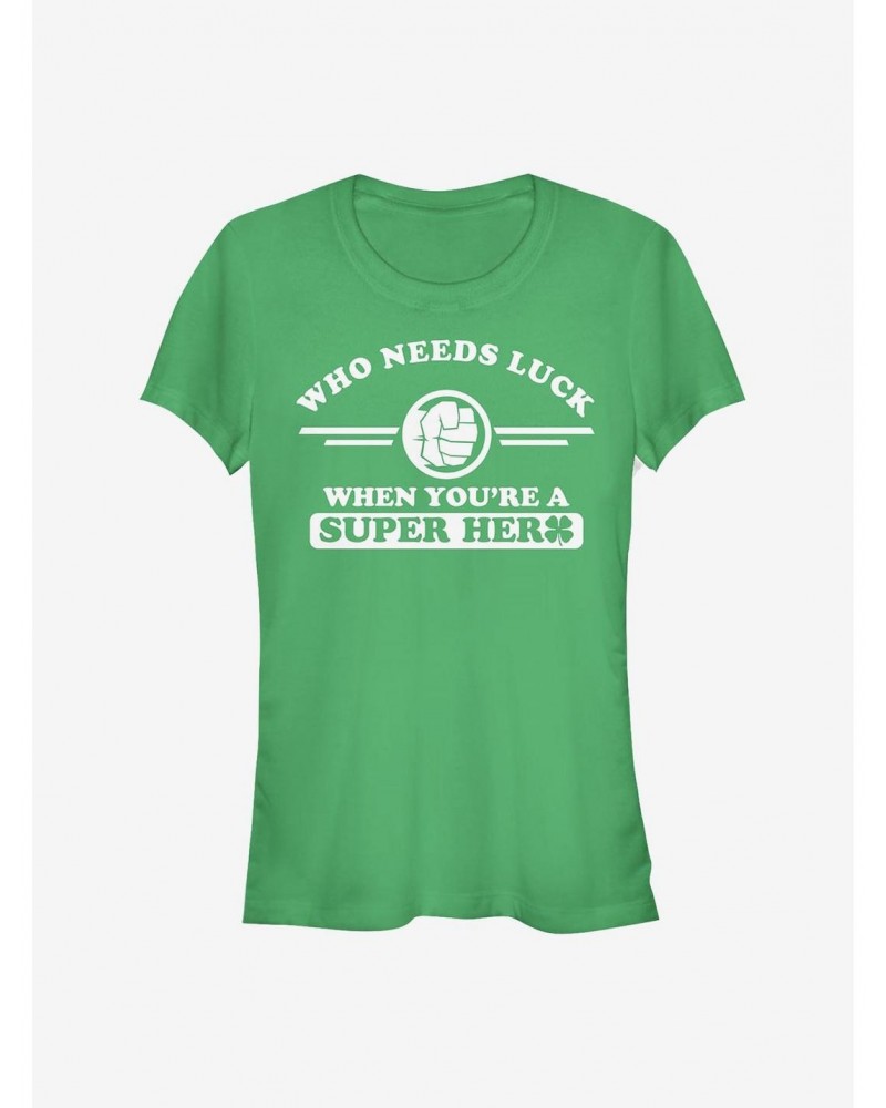 Marvel The Hulk Clover Collegiate Girls T-Shirt $6.97 T-Shirts