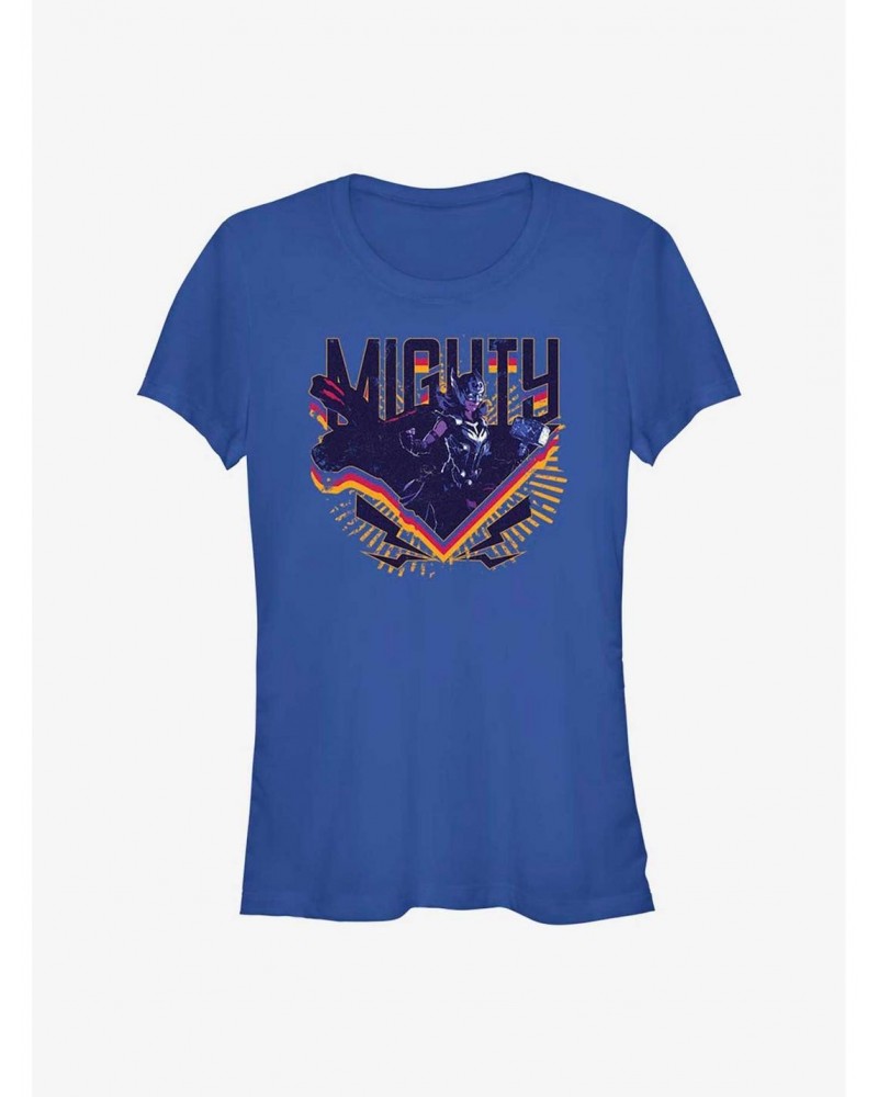 Marvel Thor: Love and Thunder Mighty Triangle Badge Girls T-Shirt $7.77 T-Shirts