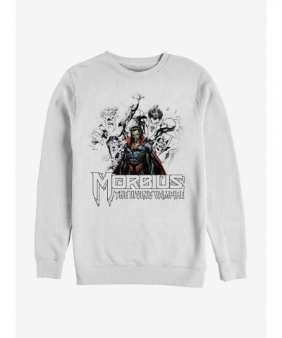 Marvel Morbius Vampire Sketch Crew Sweatshirt $10.63 Sweatshirts