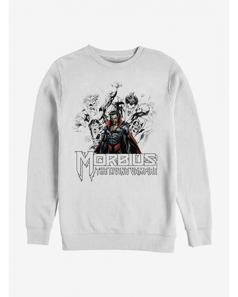 Marvel Morbius Vampire Sketch Crew Sweatshirt $10.63 Sweatshirts