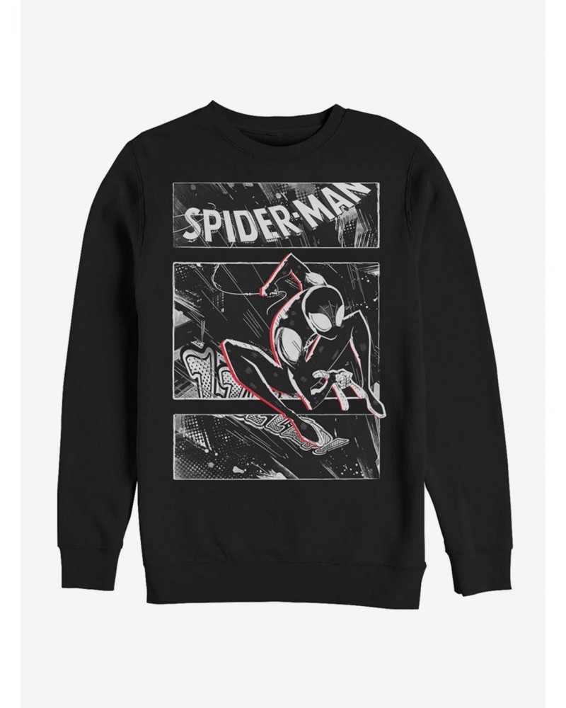 Marvel Spider-Man: Into The Spider-Verse Street Panels Sweatshirt $9.74 Sweatshirts