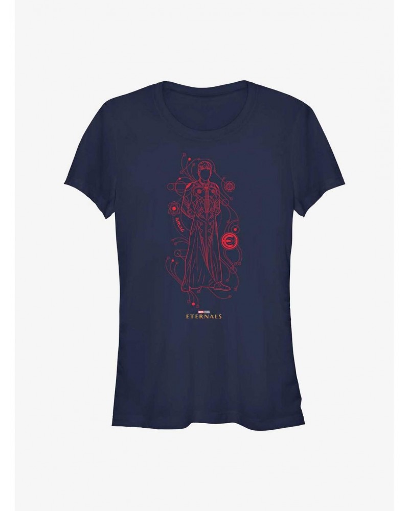 Marvel Eternals Druig Line Art Girls T-Shirt $5.98 T-Shirts