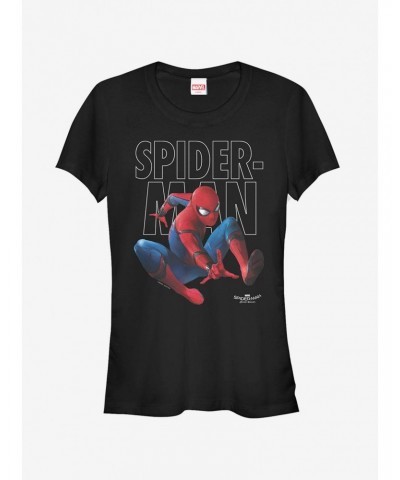 Marvel Spider-Man Homecoming Jump Girls T-Shirt $5.98 T-Shirts