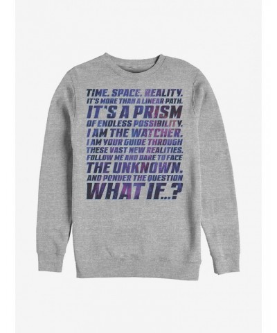 Marvel What If...? Space Prism Crew Sweatshirt $12.10 Sweatshirts