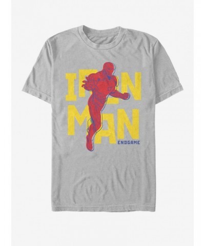 Marvel Avengers: Endgame Text Pop Iron Man T-Shirt $8.22 T-Shirts