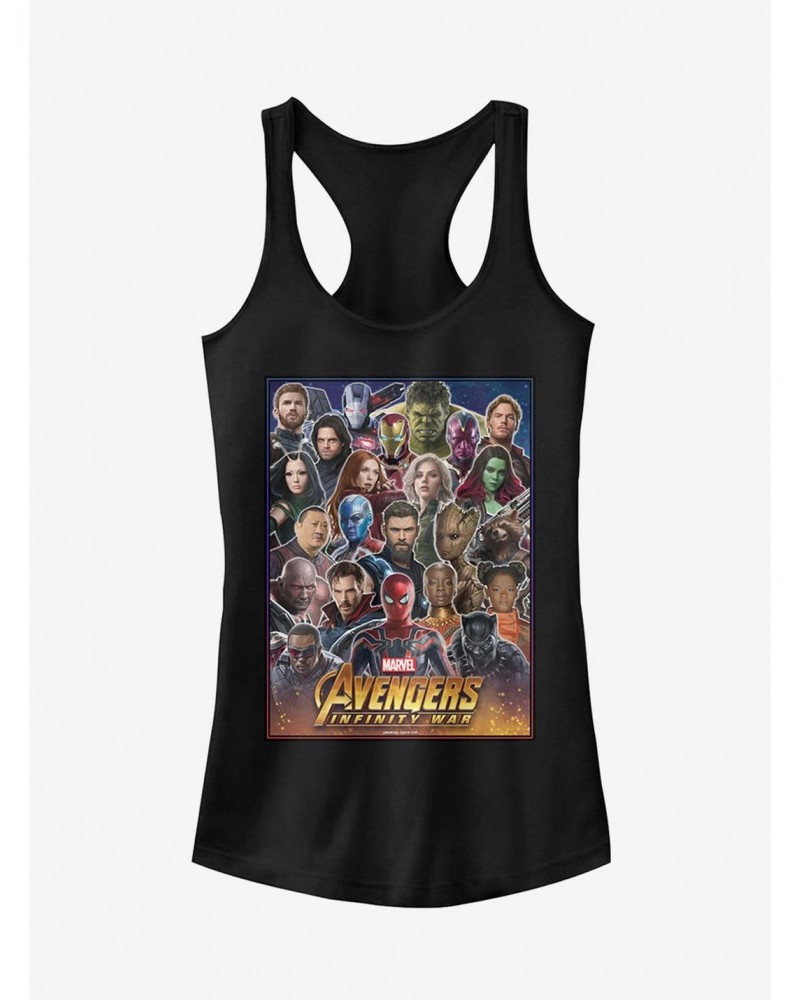 Marvel Avengers: Infinity War Hero Collage Girls Tank $8.76 Tanks