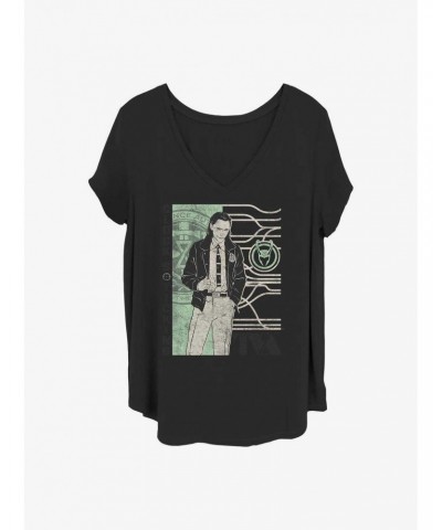 Marvel Loki Clocks Ticking Girls T-Shirt Plus Size $8.55 T-Shirts