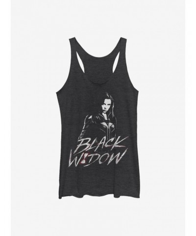 Marvel Black Widow Fierce Pose Girls Tank $9.74 Tanks