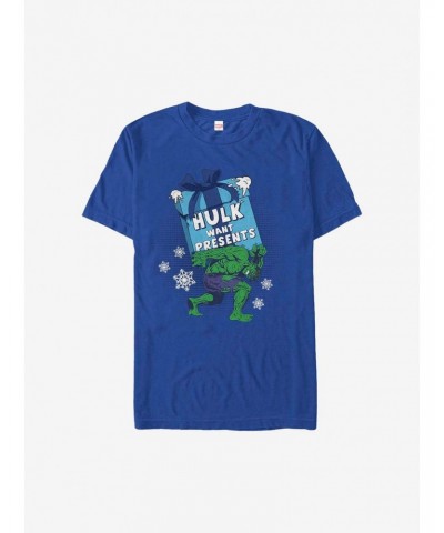 Marvel Hulk Presents For Hulk Holiday T-Shirt $7.46 T-Shirts