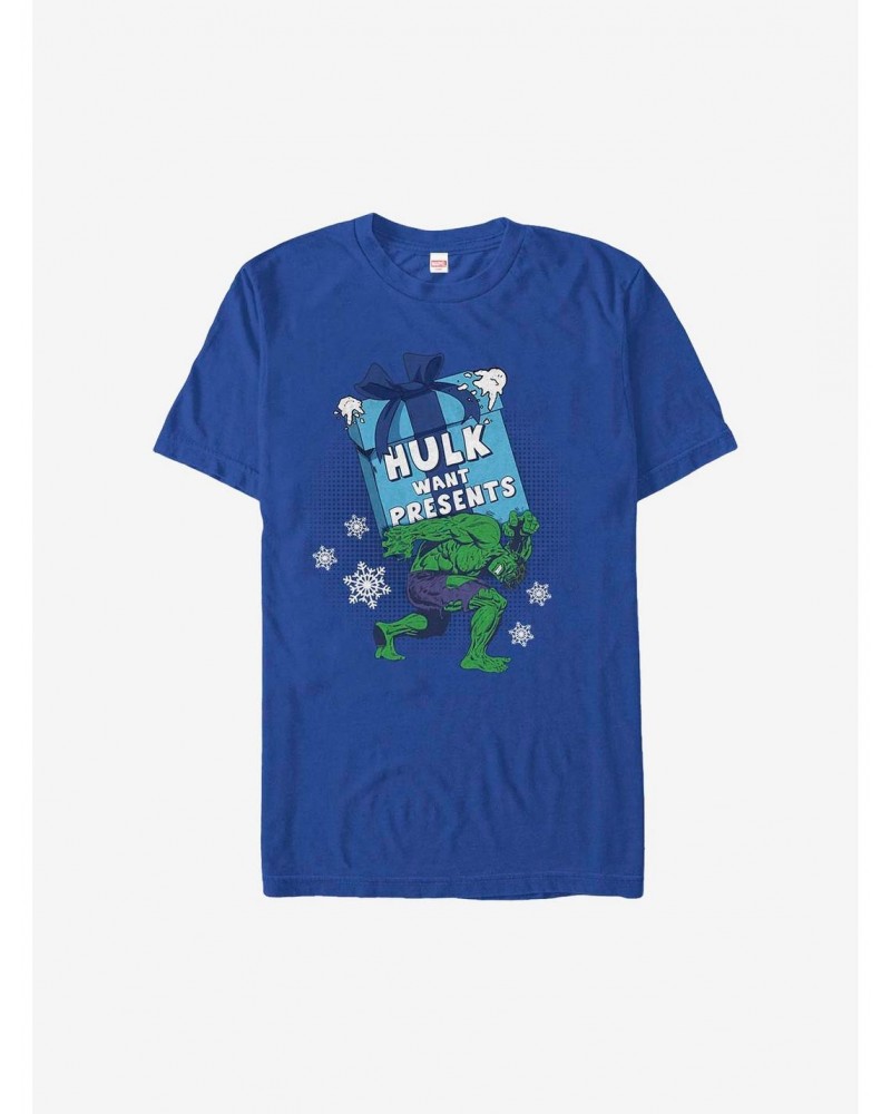 Marvel Hulk Presents For Hulk Holiday T-Shirt $7.46 T-Shirts