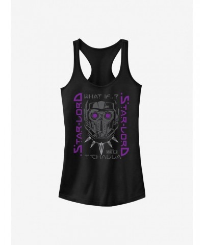 Marvel What If...? Star-Lord T'Challa Girls Tank $9.56 Tanks