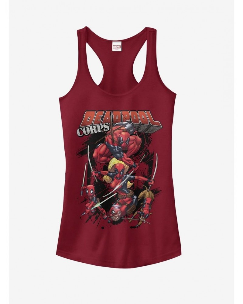 Marvel Deadpool Corps Girls Tanks $6.57 Tanks