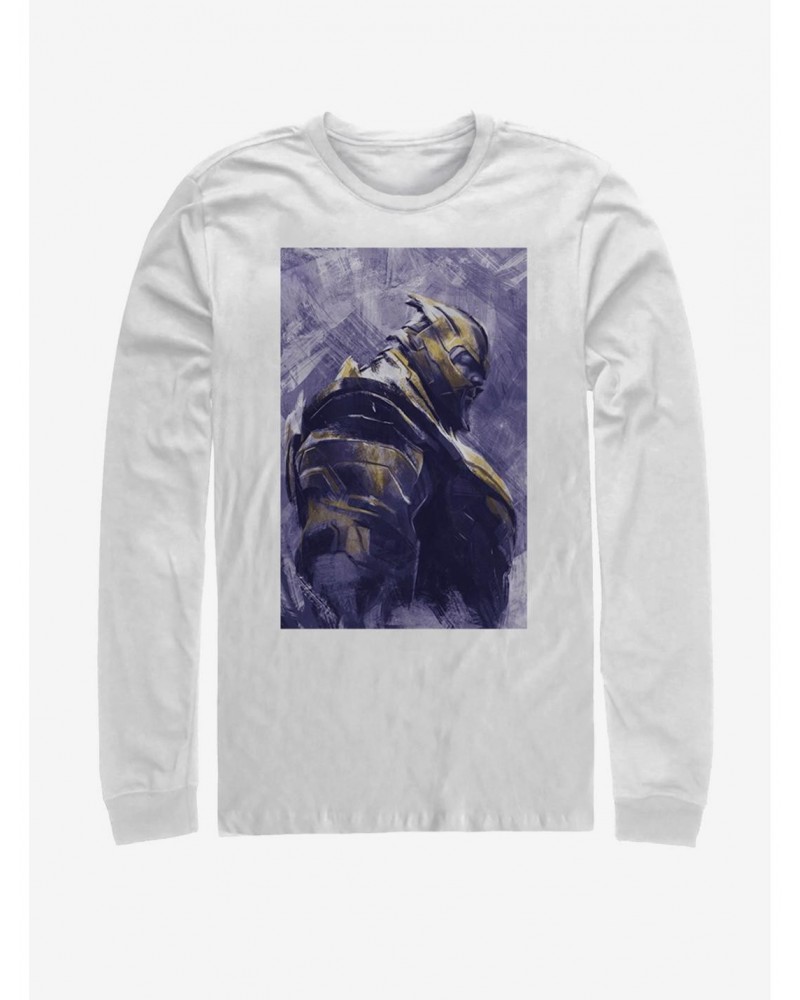 Marvel Avengers: Endgame Thanos Painted Long-Sleeve T-Shirt $12.63 T-Shirts