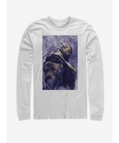 Marvel Avengers: Endgame Thanos Painted Long-Sleeve T-Shirt $12.63 T-Shirts