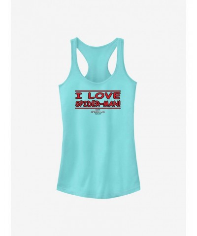 Marvel Spider-Man I Love Spider-Man Girls Tank $8.57 Tanks