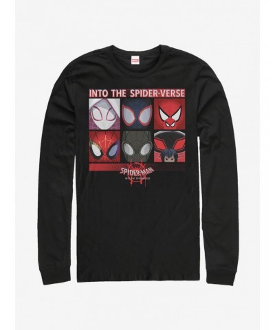 Marvel Spider-Man: Into The Spider-Verse Six Up Long-Sleeve T-Shirt $9.48 T-Shirts