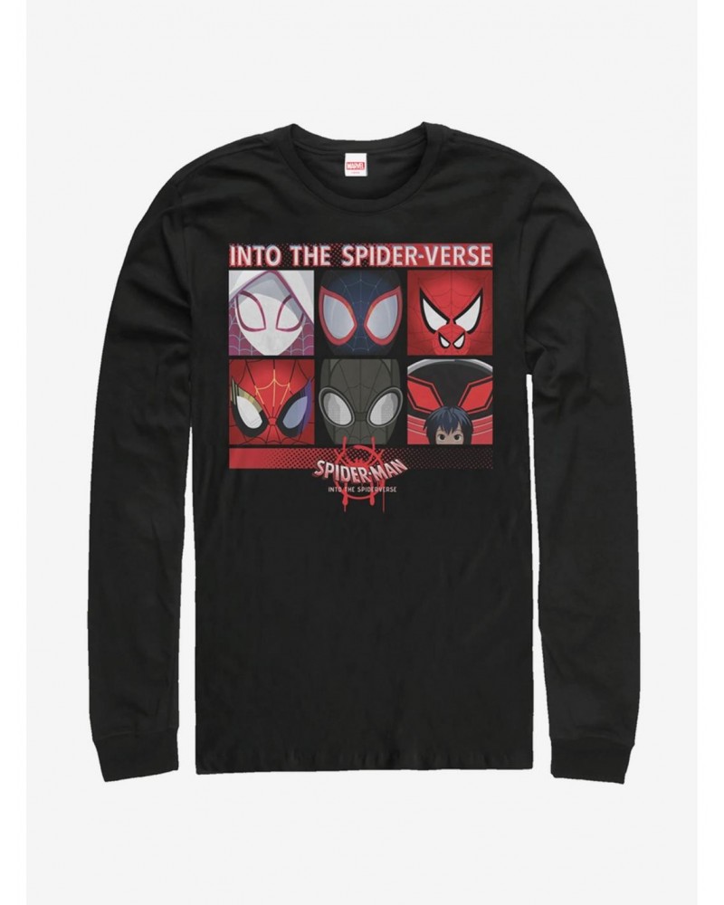 Marvel Spider-Man: Into The Spider-Verse Six Up Long-Sleeve T-Shirt $9.48 T-Shirts