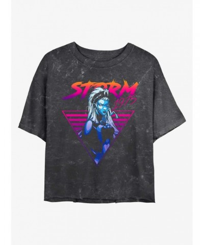 Marvel X-Men Neon Storm Mineral Wash Crop Girls T-Shirt $8.79 T-Shirts