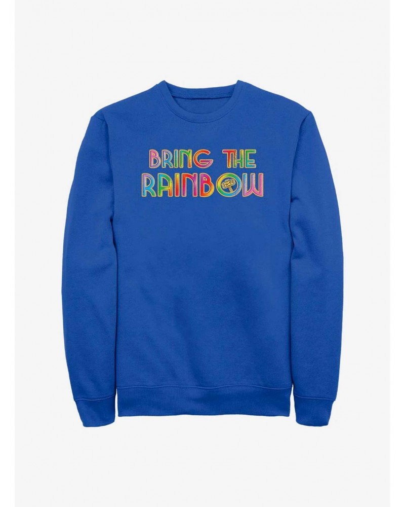 Marvel Thor: Love and Thunder Bring The Rainbow Sweatshirt $13.87 Sweatshirts