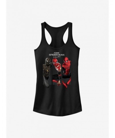 Marvel Spider-Man: No Way Home Three Poses Girls Tank $6.97 Tanks