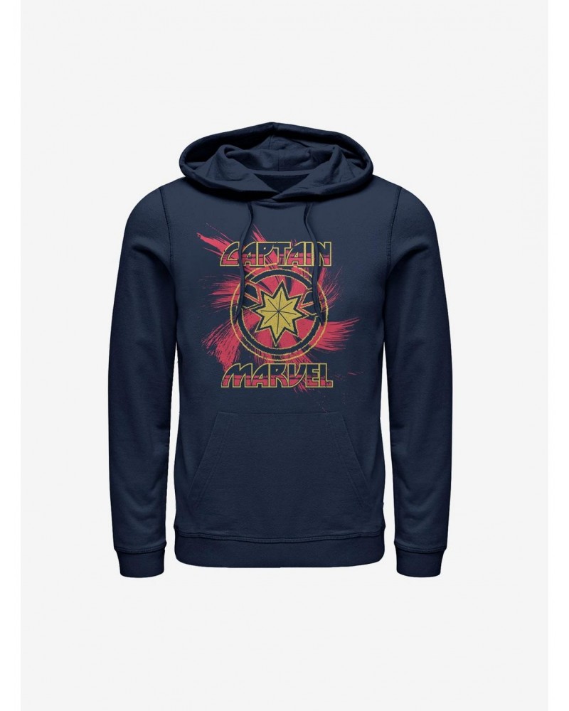 Marvel Captain Marvel Swirl Hoodie $17.96 Hoodies