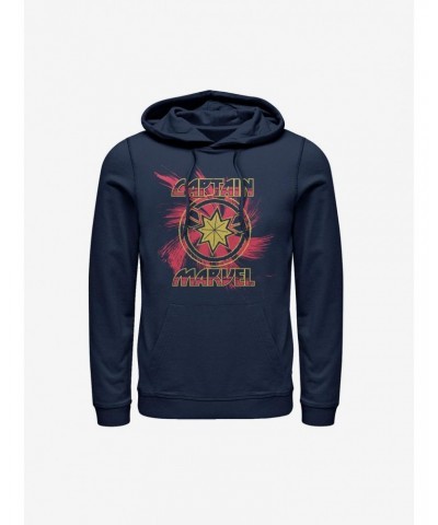 Marvel Captain Marvel Swirl Hoodie $17.96 Hoodies