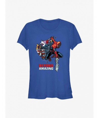 Marvel Spider-Man 60th Anniversary Web Comic Girls T-Shirt $8.96 T-Shirts