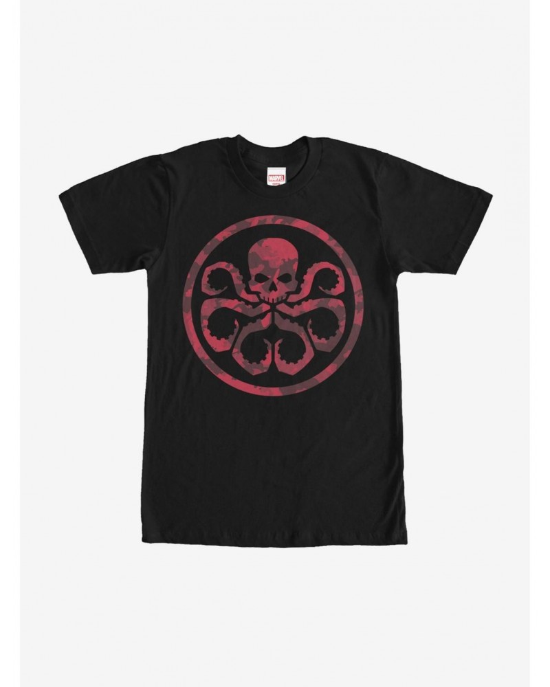 Marvel Hail Hydra Camo Print T-Shirt $7.46 T-Shirts