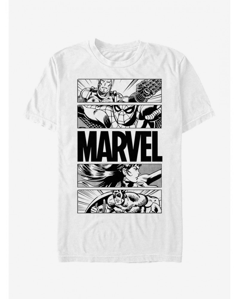 Marvel Spider-Man Graphic Panels T-Shirt $6.50 T-Shirts