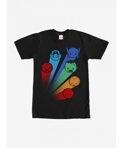 Marvel Avengers Kawaii Rainbow T-Shirt $8.60 T-Shirts