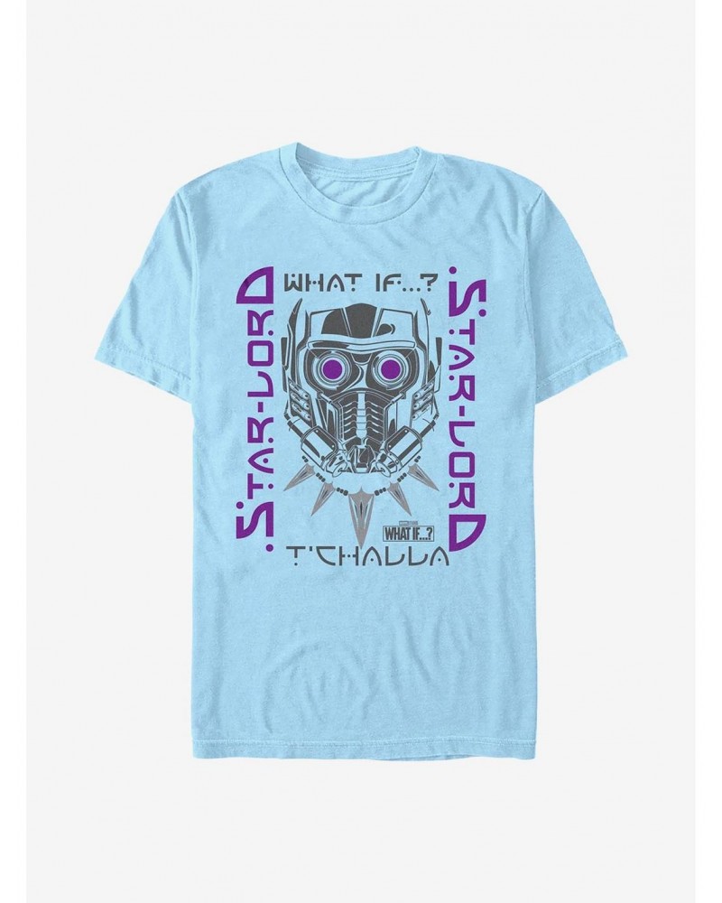 Marvel What If...? Star-Lord T'Challa T-Shirt $8.41 T-Shirts