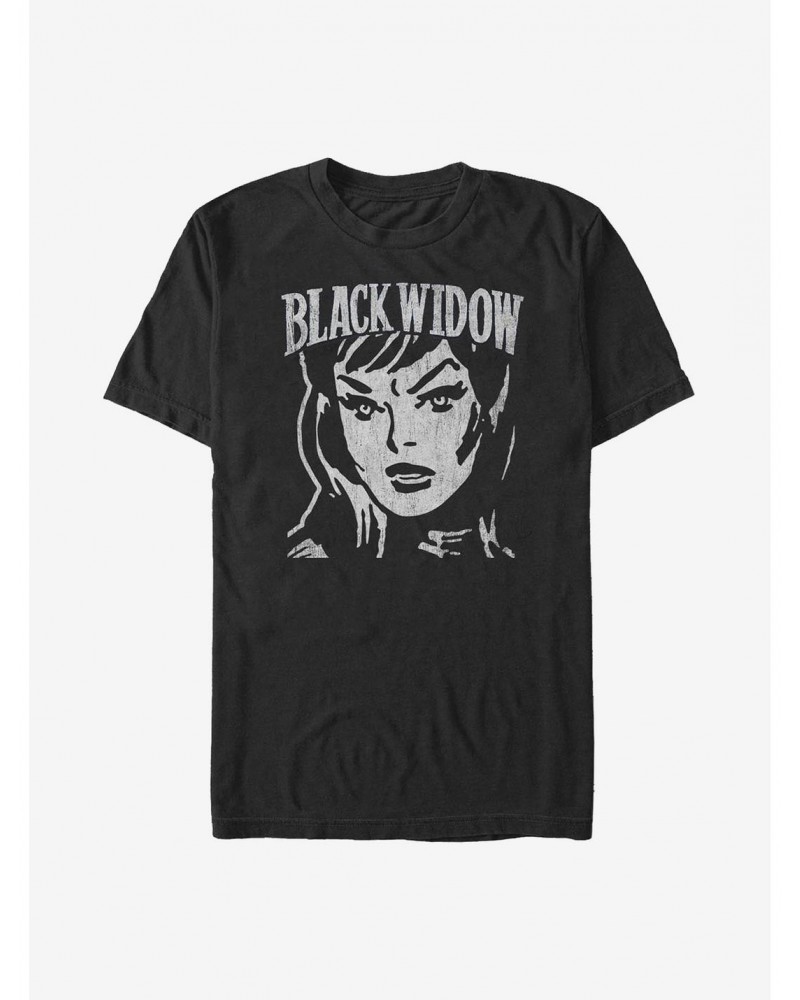 Marvel Black Widow Simple Block T-Shirt $5.74 T-Shirts