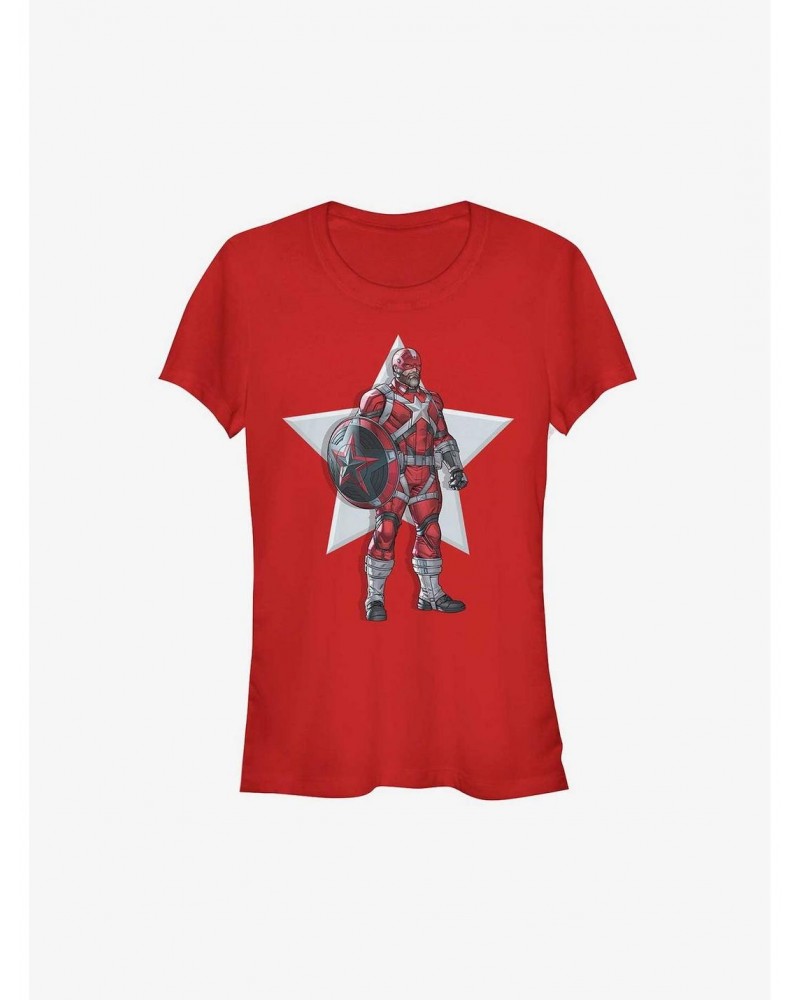 Marvel Red Guardian Action Pose Girls T-Shirt $7.37 T-Shirts