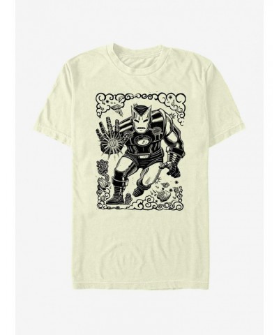 Marvel Iron Man Stencil T-Shirt $7.46 T-Shirts