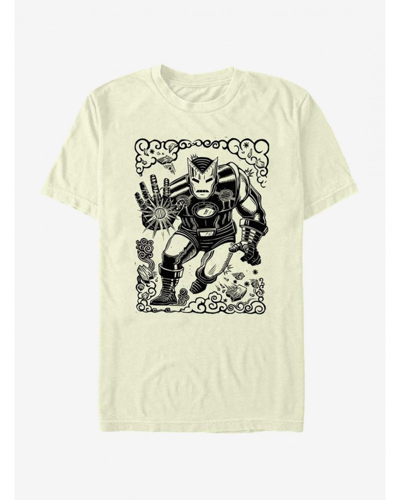 Marvel Iron Man Stencil T-Shirt $7.46 T-Shirts