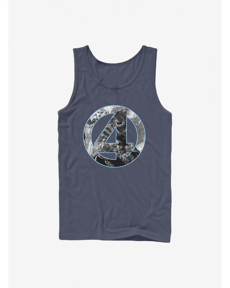 Marvel Fantastic Four Four Badge Tank $9.16 Tanks