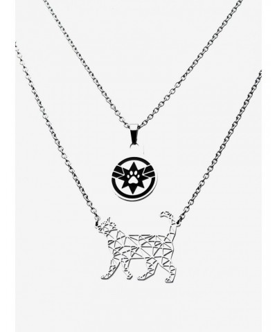 Marvel Captain Marvel Stainless Steel Goose Cat Necklace $11.25 Necklaces