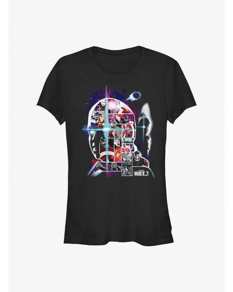 Marvel What If...? The Watcher Face Fill Girls T-Shirt $9.56 T-Shirts