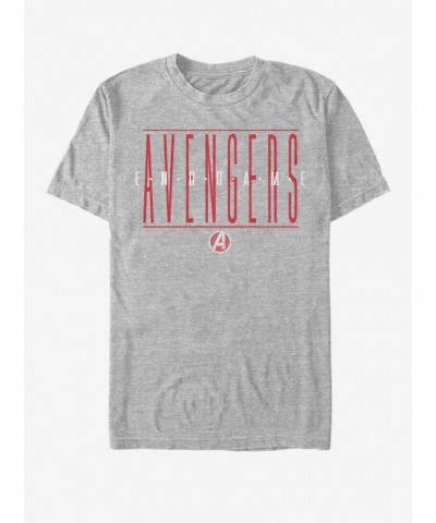 Marvel Avengers: Endgame Strikethrough Text T-Shirt $8.60 T-Shirts